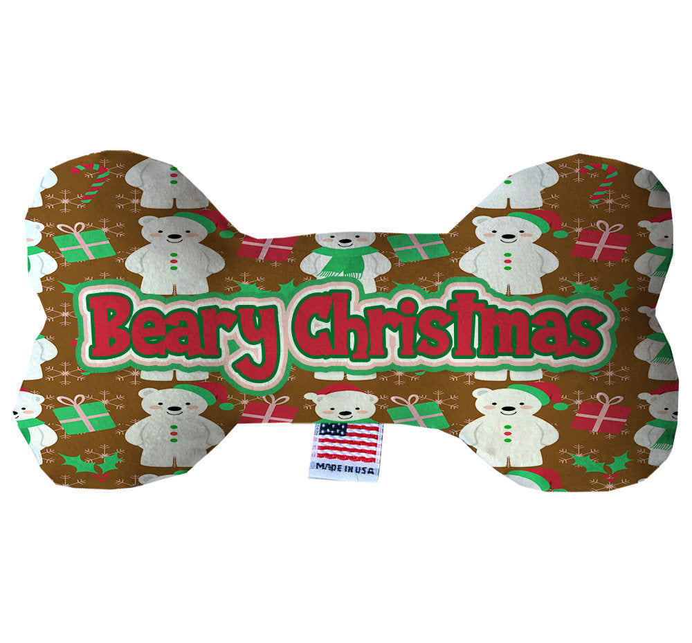 Christmas Pet & Dog Plush Bone Toy, "Beary Christmas"-0