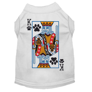 Halloween Pet Dog & Cat Shirt Screen Printed, "King Of Clubs Costume"-0