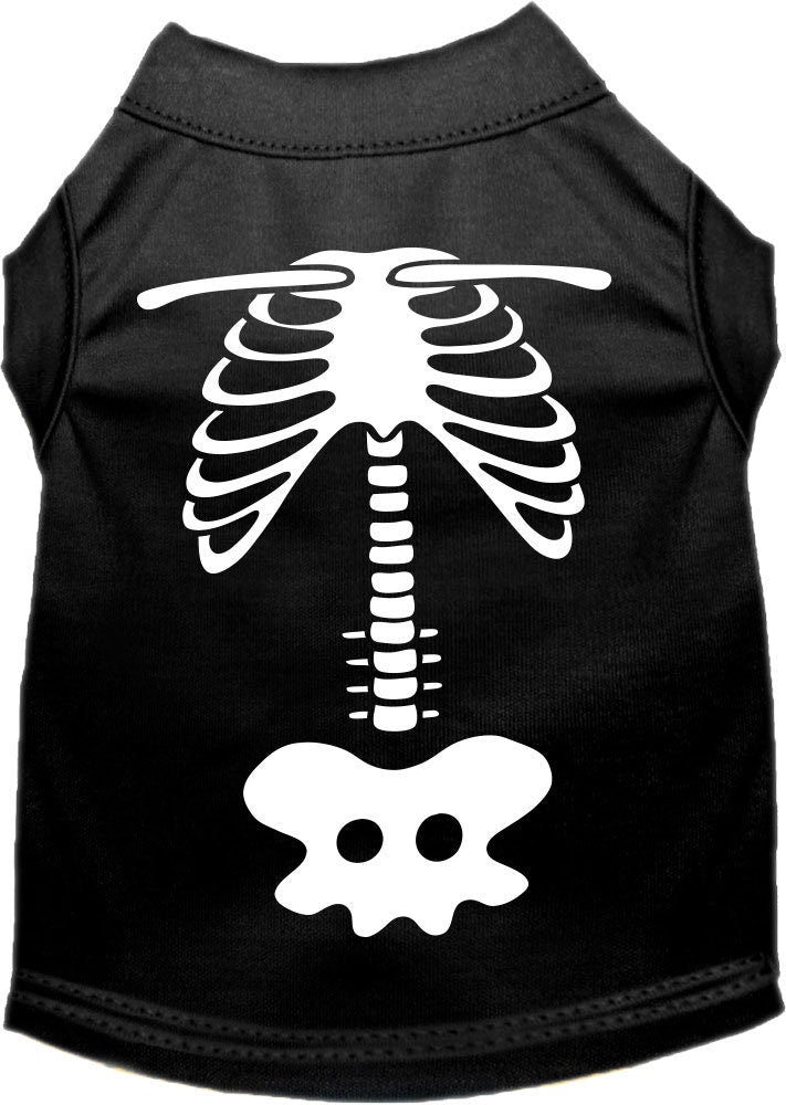 Halloween Pet Dog & Cat Shirt Screen Printed, "Paw Skellington Costume"-2