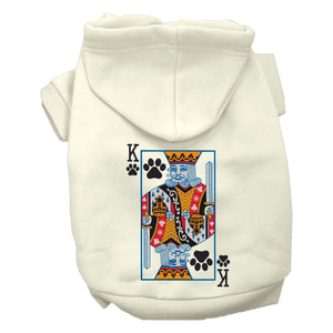 Halloween Pet, Dog & Cat Hoodie Screen Printed, "King of Clubs Costume"-0