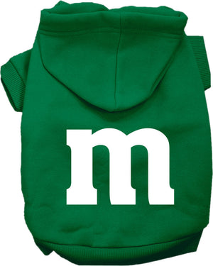 Halloween Pet, Dog & Cat Hoodie Screen Printed, "The M Costume"-2