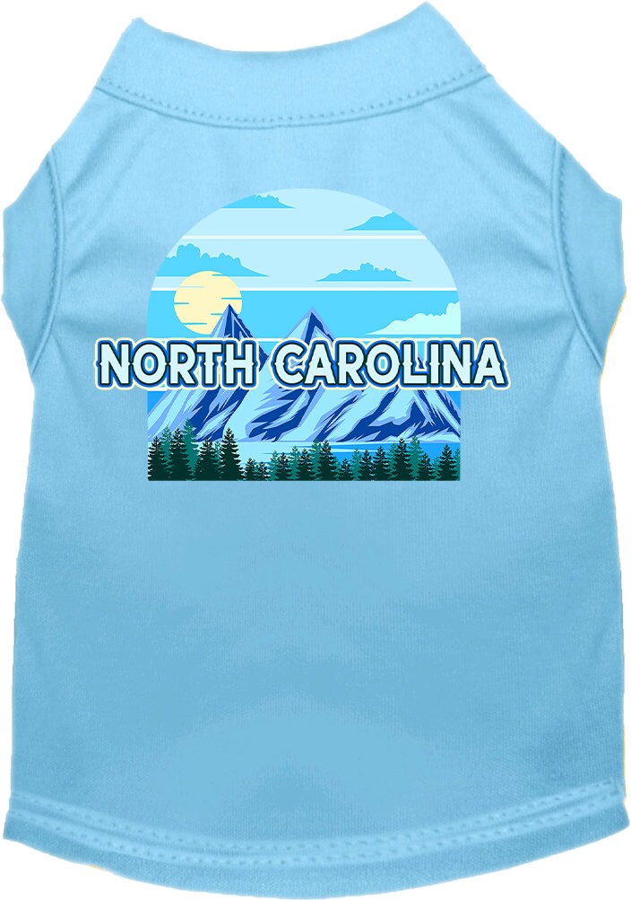 Pet Dog & Cat Screen Printed Shirt for Small to Medium Pets (Sizes XS-XL), "North Carolina Trailblazer"-4