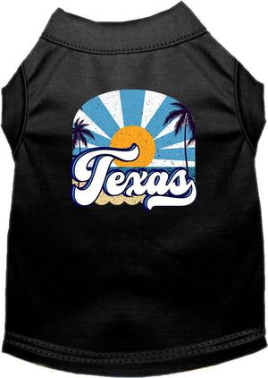 Pet Dog & Cat Screen Printed Shirt for Small to Medium Pets (Sizes XS-XL), "Texas Coast"-4