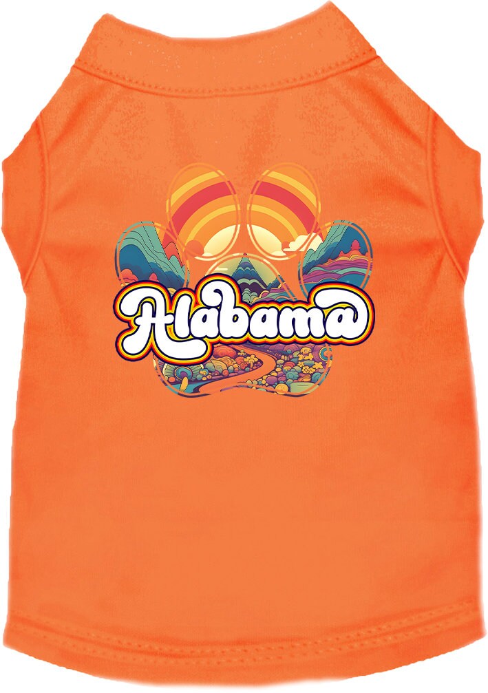 Pet Dog & Cat Screen Printed Shirt for Medium to Large Pets (Sizes 2XL-6XL), "Alabama Groovy Summit"-4