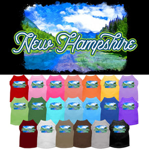 Pet Dog & Cat Screen Printed Shirt for Medium to Large Pets (Sizes 2XL-6XL), "New Hampshire Summer"-0