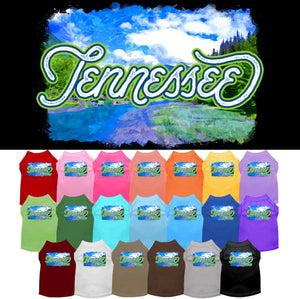 Pet Dog & Cat Screen Printed Shirt for Small to Medium Pets (Sizes XS-XL), "Tennessee Summer"-0