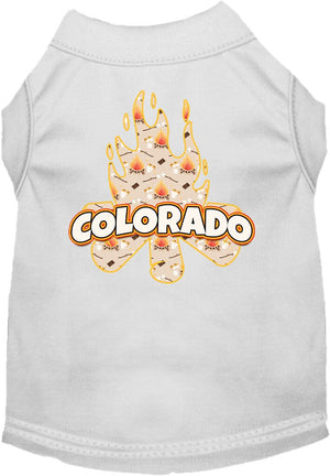 Pet Dog & Cat Screen Printed Shirt for Medium to Large Pets (Sizes 2XL-6XL), "Colorado Around The Campfire"-3