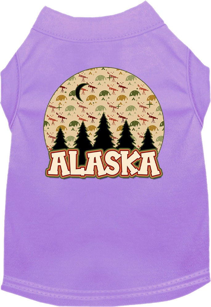 Pet Dog & Cat Screen Printed Shirt for Small to Medium Pets (Sizes XS-XL), "Alaska Under The Stars"-3