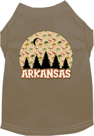 Pet Dog & Cat Screen Printed Shirt for Small to Medium Pets (Sizes XS-XL), "Arkansas Under The Stars"-4