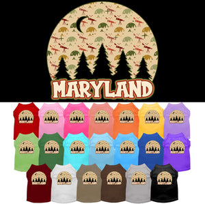 Pet Dog & Cat Screen Printed Shirt for Medium to Large Pets (Sizes 2XL-6XL), "Maryland Under The Stars"-0