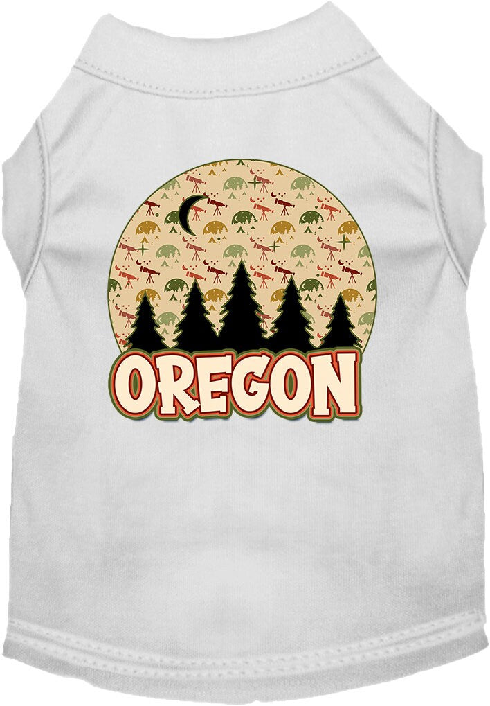 Pet Dog & Cat Screen Printed Shirt for Small to Medium Pets (Sizes XS-XL), "Oregon Under The Stars"-4