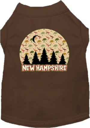 Pet Dog & Cat Screen Printed Shirt for Small to Medium Pets (Sizes XS-XL), "New Hampshire Under The Stars"-3