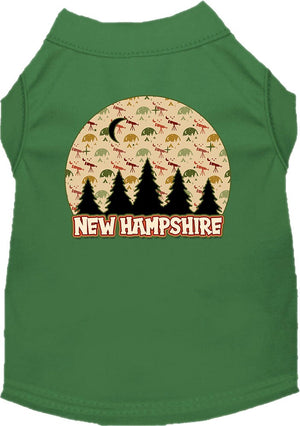 Pet Dog & Cat Screen Printed Shirt for Small to Medium Pets (Sizes XS-XL), "New Hampshire Under The Stars"-4