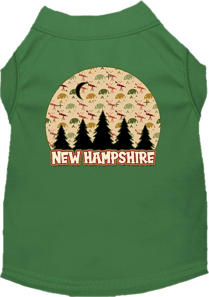 Pet Dog & Cat Screen Printed Shirt for Small to Medium Pets (Sizes XS-XL), "New Hampshire Under The Stars"-4