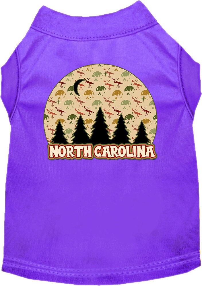 Pet Dog & Cat Screen Printed Shirt for Medium to Large Pets (Sizes 2XL-6XL), "North Carolina Under The Stars"-4