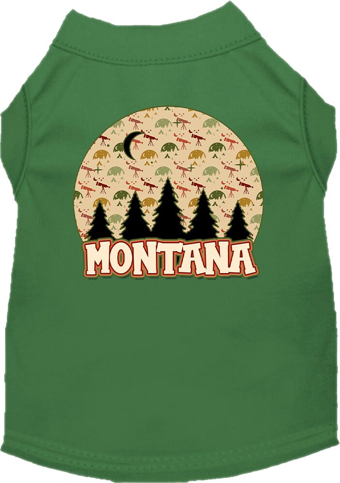 Pet Dog & Cat Screen Printed Shirt for Small to Medium Pets (Sizes XS-XL), "Montana Under The Stars"-3