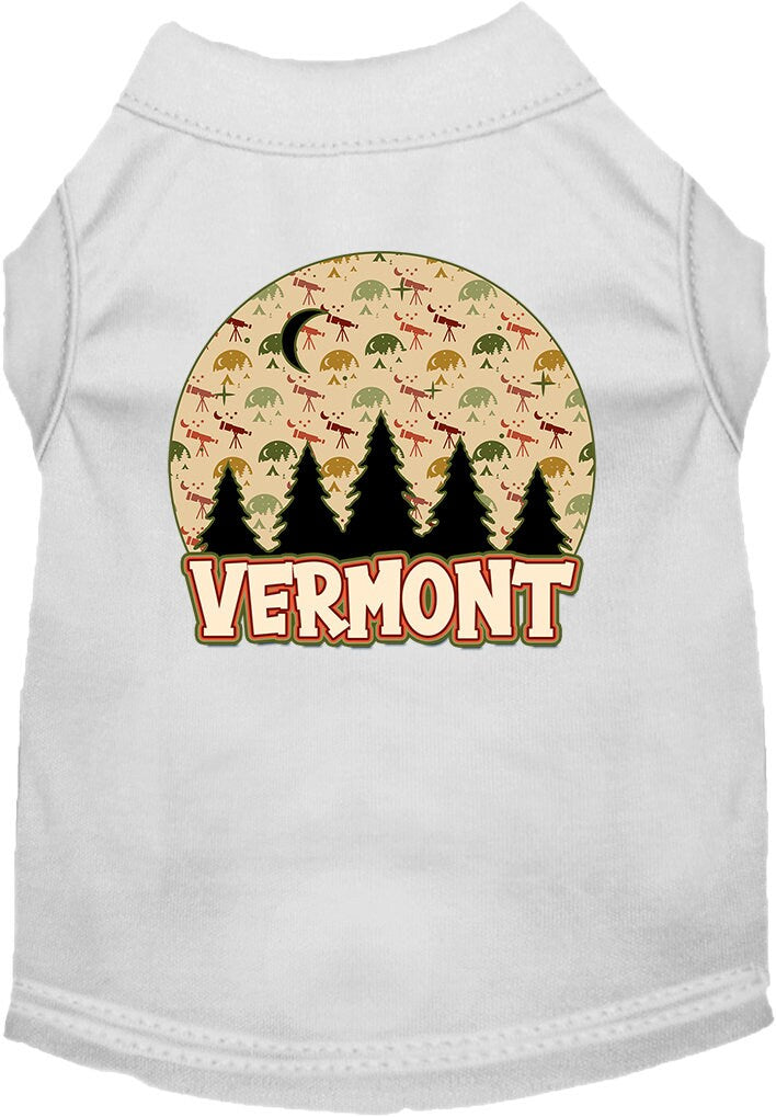 Pet Dog & Cat Screen Printed Shirt for Medium to Large Pets (Sizes 2XL-6XL), "Vermont Under The Stars"-3