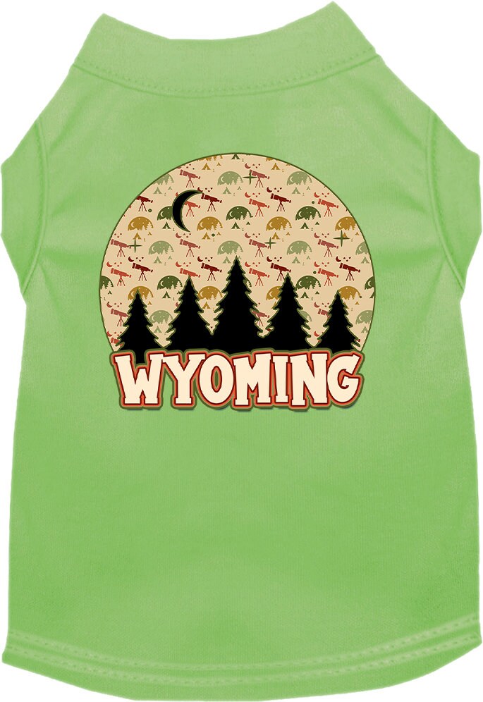 Pet Dog & Cat Screen Printed Shirt for Small to Medium Pets (Sizes XS-XL), "Wyoming Under The Stars"-3