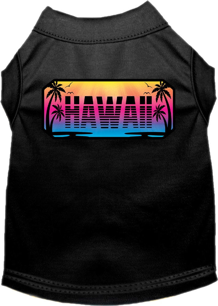 Pet Dog & Cat Screen Printed Shirt for Medium to Large Pets (Sizes 2XL-6XL), "Hawaii Beach Shades"-4