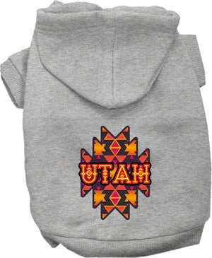 Pet Dog & Cat Screen Printed Hoodie for Medium to Large Pets (Sizes 2XL-6XL), "Utah Navajo Tribal"-2