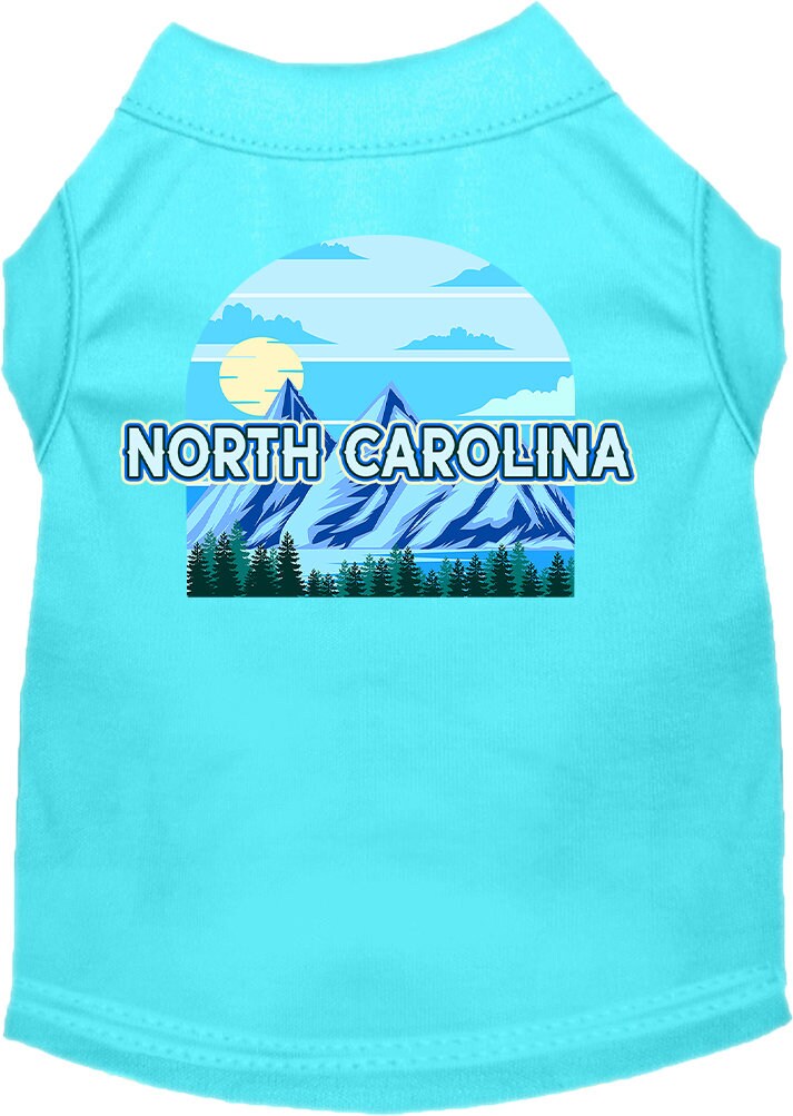 Pet Dog & Cat Screen Printed Shirt for Small to Medium Pets (Sizes XS-XL), "North Carolina Trailblazer"-3