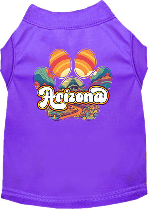 Pet Dog & Cat Screen Printed Shirt for Medium to Large Pets (Sizes 2XL-6XL), "Arizona Groovy Summit"-3