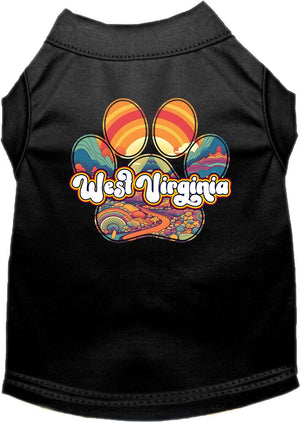 Pet Dog & Cat Screen Printed Shirt for Medium to Large Pets (Sizes 2XL-6XL), "West Virginia Groovy Summit"-4