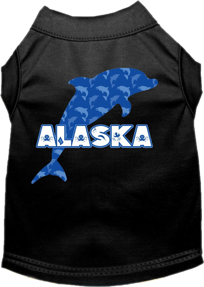 Pet Dog & Cat Screen Printed Shirt for Small to Medium Pets (Sizes XS-XL), "Alaska Blue Dolphins"-3