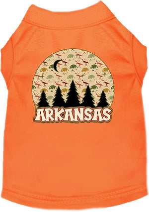 Pet Dog & Cat Screen Printed Shirt for Small to Medium Pets (Sizes XS-XL), "Arkansas Under The Stars"-3