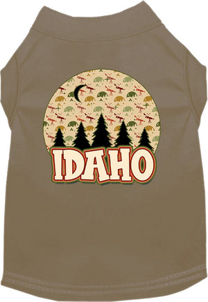 Pet Dog & Cat Screen Printed Shirt for Medium to Large Pets (Sizes 2XL-6XL), "Idaho Under The Stars"-3