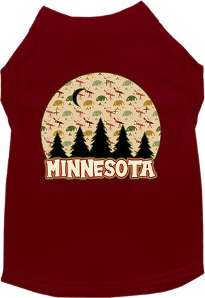 Pet Dog & Cat Screen Printed Shirt for Medium to Large Pets (Sizes 2XL-6XL), "Minnesota Under The Stars"-3