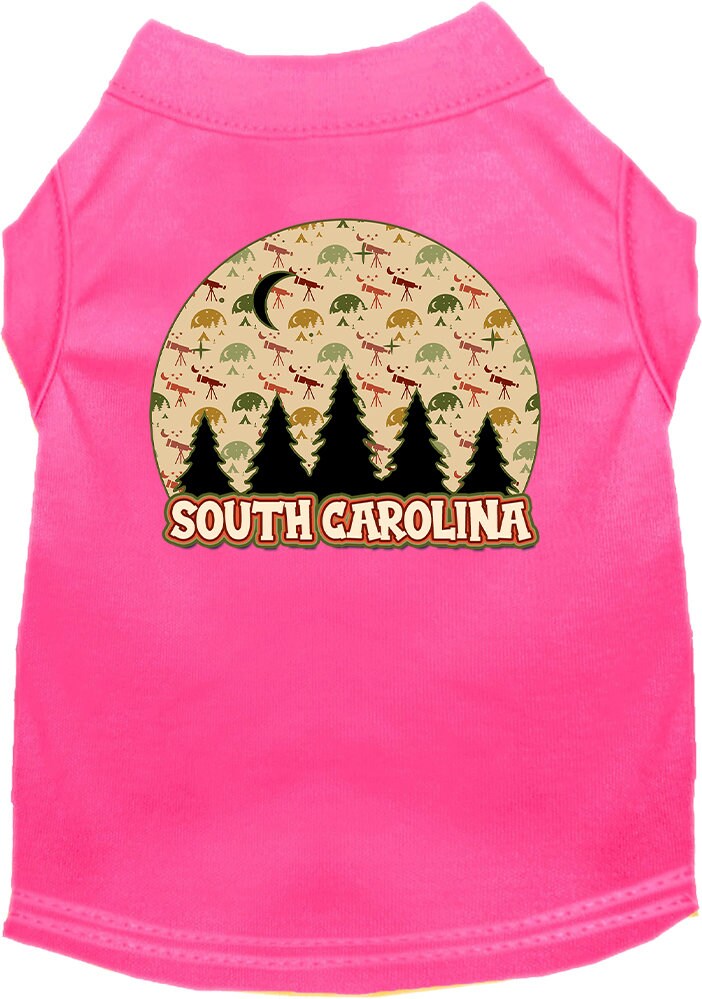 Pet Dog & Cat Screen Printed Shirt for Medium to Large Pets (Sizes 2XL-6XL), "South Carolina Under The Stars"-4