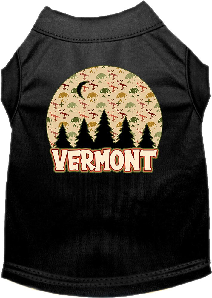 Pet Dog & Cat Screen Printed Shirt for Medium to Large Pets (Sizes 2XL-6XL), "Vermont Under The Stars"-4