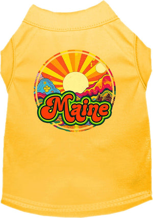 Pet Dog & Cat Screen Printed Shirt for Small to Medium Pets (Sizes XS-XL), "Maine Mellow Mountain"-4