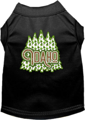 Pet Dog & Cat Screen Printed Shirt for Medium to Large Pets (Sizes 2XL-6XL), "Idaho Woodland Trees"-4