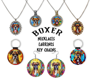 Boxer Jewelry - Stained Glass Style Necklaces, Earrings and more!-0