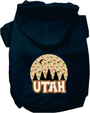 Pet Dog & Cat Screen Printed Hoodie for Small to Medium Pets (Sizes XS-XL), "Utah Under The Stars"-2