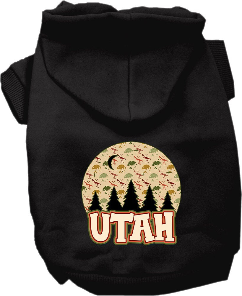 Pet Dog & Cat Screen Printed Hoodie for Small to Medium Pets (Sizes XS-XL), "Utah Under The Stars"-4