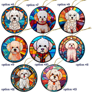 Bichon Frise Jewelry - Stained Glass Style Necklaces, Earrings and more!-2