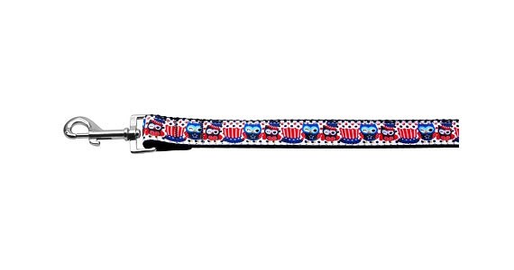 Pet Dog & Cat Nylon Collar or Leash, "Proud Owls"-3