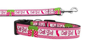 Pet Dog & Cat Nylon Collar or Leash, "Cali Girl"-0