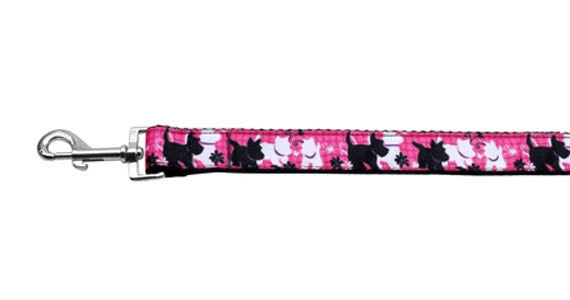 Pet Dog & Cat Nylon Collar or Leash, "Plaid Pups"-3