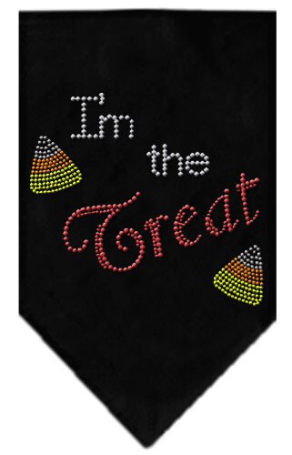 Halloween Pet and Dog Bandana Rhinestone, "I'm the Treat"-1