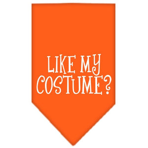 Halloween Pet and Dog Bandana Screen Printed, "Like My Costume?"-3