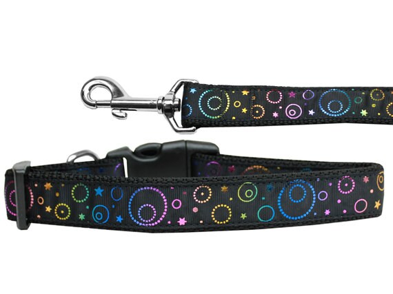 Pet Dog & Cat Nylon Collar or Leash, "Galactic Shimmer"-0