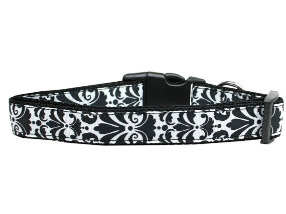 Pet Dog & Cat Nylon Collar, "Damask" *Available in 10 different colors!*-4