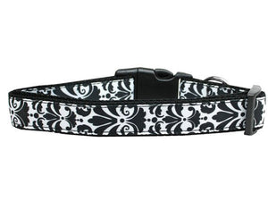 Pet Dog & Cat Nylon Collar, "Damask" *Available in 10 different colors!*-4