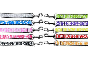 Pet Dog & Cat Nylon Collar, "Damask" *Available in 10 different colors!*-2