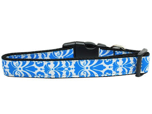 Pet Dog & Cat Nylon Collar, "Damask" *Available in 10 different colors!*-3