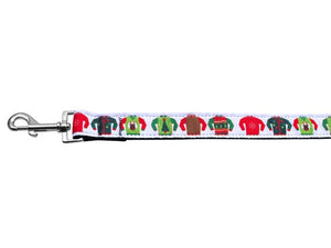 Christmas Pet Dog & Cat Nylon Collar or Leash, "Ugly Sweater"-3